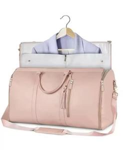 Bolsa de fin de semana para mujer, bolsa de lona de viaje con manga de carrito para artículo personal, bolsa de gimnasio de viaje con zapatos - Product Image 3