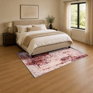 RUGS DEPOT LXDP-0523 Wholesale Multicolor Neutral Modern Abstract Digital Printed Machine Washable Chenille Area Rug Non <b>Slip</b> - Product Image 3