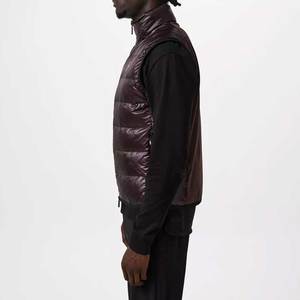 Veste sans manches à col montant en toile pour homme, fabriquée par un fabricant OEM, avec logo personnalisé et design réversible - Product Image 5