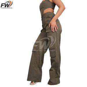 Pantalon cargo personnalisé, style populaire, taille haute, respirant, en coton, pour homme - Product Image 5