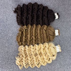 Extensiones de cabello humano no Remy ondulado Natural virgen 100% de calidad Vip a granel para mujeres negras de Vietnam Machine Double Weft - Product Image 4