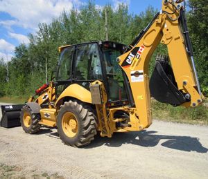 Maquinaria de construcción usada CAT 420E 420F2, retroexcavadora de ruedas, máquina excavadora en las mejores condiciones de trabajo - Product Image 3