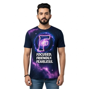 T-shirt Cool Neon P Letter pour homme avec Cosmic Space Art Confortable pour l'intérieur et l'extérieur Streetwear d'inspiration vintage - Product Image 2