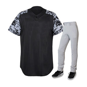 Maillot de baseball 100% polyester personnalisé uniforme respirant avec logo imprimé vêtements de baseball prix raisonnable confortable - Product Image 3