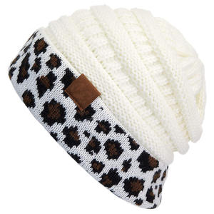Bonnet tricoté en laine unisexe de haute qualité pour l'hiver Bonnets unis tricotés de haute qualité avec impression numérique - Product Image 2