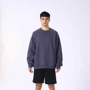 Camiseta de Cuello Redondo Personalizada con Estampado en Blanco, Gruesa, 485G, Talla Grande, Sudadera de Cuello Redondo para Hombre y Mujer - Product Image 2