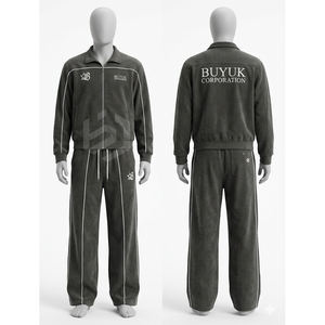 Conjunto de Chaqueta y Pantalones Cortavientos de Moda, Chándal con Logotipo Personalizado, Chándal Cortavientos Unisex, Conjunto Deportivo Urbano, Directo de Fábrica - Product Image 2