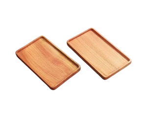 Bandeja de madera tradicional, plato de comida caliente, tamaño y forma personalizados, bandeja de servicio de madera rústica hecha a mano para cocina, comedor y uso doméstico - Product Image 1