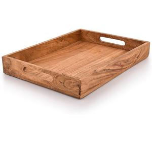 Plateau à fruits en bois naturel écologique |   Conception à un seul niveau |   Finition laquée polie - Product Image 2