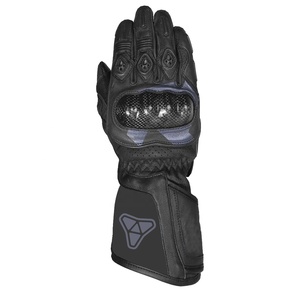 Gants de sport en cuir véritable pour hommes, longs et compatibles avec l'écran tactile, équipement de protection pour la course de rue pour l'hiver - Product Image 2