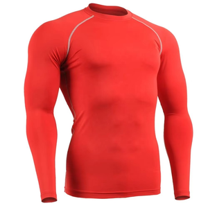 Alta calidad Unisex Rash Guard poliéster Spandex gimnasio entrenamiento camisa para adultos Fitness Wear ropa deportiva MMA Rash Guard - Product Image 5