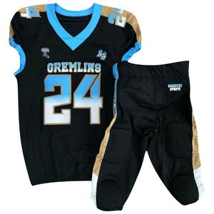 Uniformes de football américain pour jeunes Tackle Twill Colorful Purple American Football Wear Fabriqué au Pakistan - Product Image 4