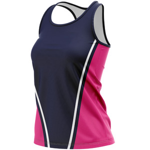 Débardeur en coton polyester personnalisé pour femmes broderie en dentelle respirant séchage rapide vêtements de sport décontractés musculation - Product Image 2