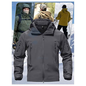 แจ็กเก็ตซอฟต์เชลล์สลิมฟิตสำหรับผู้ชายคอตั้งแขนยาวมีซิปดีไซน์ตามสั่ง - Product Image 6