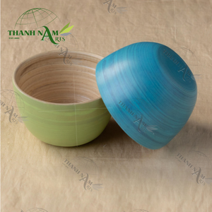 Tazón para Servir de Bambú Hilado Ecológico Hecho a Mano, Estilo Clásico, Color Personalizado, Lacado, Desechable, para Uso Doméstico, Fiestas, Ensaladas y Sopas - Product Image 4