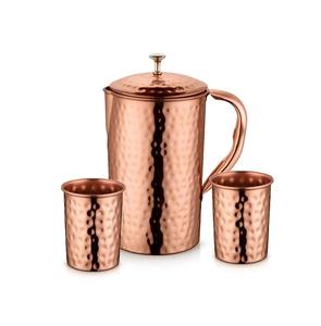 El mejor precio al por mayor en tazas de cobre macizo con mango de cobre El mejor artículo de regalo del proveedor al por mayor Jarra de cobre puro para vasos - Product Image 1