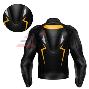 Chaquetas de cuero de carreras para motocicleta, diseño único hecho a mano, Logo personalizado impreso, calidad prémium - Product Image 6