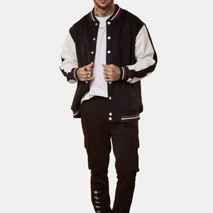 OEMODM Service Pakistan Fabricante Hombres Lettermen Chaqueta Factory Outlet Precio bajo Active Wear Hombres Varsity Jacket - Product Image 4