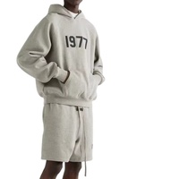 Pull à capuche personnalisé Baggy Joggers Pantalon de survêtement baggy surdimensionné Short Flock Ensemble de survêtement Streetwear Hoodies Hommes