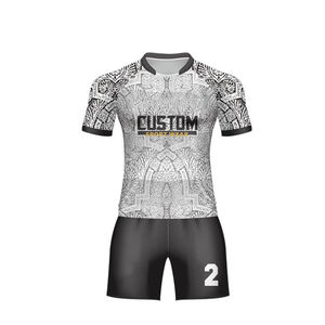 Conjuntos de uniformes de Rugby Vintage personalizados de alta calidad, técnica de sublimación de estilo, tarifa al por mayor, transpirable personalizable OEM - Product Image 2