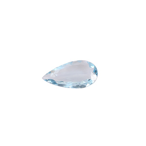 Aigue-marine brésilienne naturelle 17x8mm, taille poire, 2,55 carats, pierre précieuse en vrac pour la fabrication de bijoux, pierre précieuse artisanale - Product Image 1