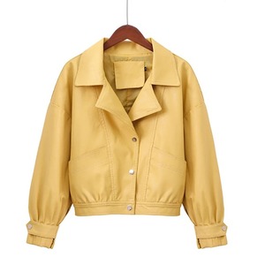 เสื้อแจ็คเก็ตผ้าใบหนังเทียมทรงหลวมสำหรับผู้ชายเสื้อโค้ทสั้นสำหรับใส่ขี่มอเตอร์ไซค์สำหรับฤดูหนาว - Product Image 1