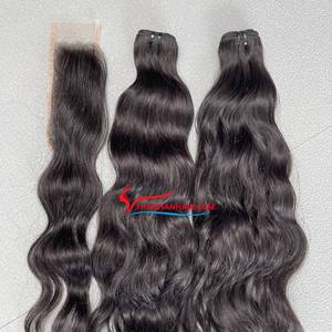 ผมดิบแบบชาวพม่าแบบไม่ผ่านกระบวนการผมดิบผมเวียดนามแบบสองชั้นผมไม่ผ่านกระบวนการ - Product Image 1