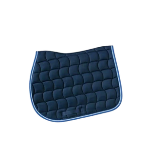 批发新款方形马绗缝西方盛装舞步马鞍垫棉填充涤纶面料衬里定制OEM选项 - Product Image 5