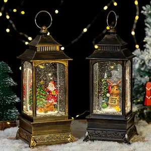 Wholesale Plastic Crafts Christmas Decorations Ornaments Toys Gifts Figurines Watering Led Christmas Lanterns Lights