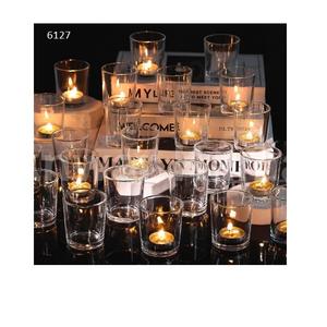 Clear Glass Votive <b>Tea</b> Light Candle Holder for Wedding Decor <b>Party</b> Dinner Home <b>Decoration</b> Festival Christmas Showpiece - Product Image 1