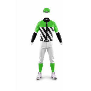 Ensemble deux pièces d'uniforme de baseball personnalisé de qualité supérieure avec maillot boutonné et pantalon idéal pour les équipes amateurs ou professionnelles - Product Image 5