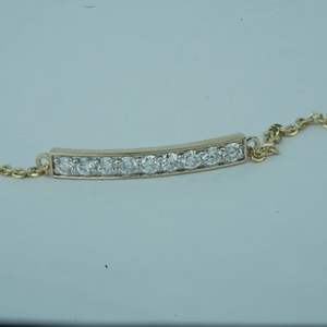 สร้อยข้อมือเพชรโมอิสเพชรสำหรับเล่นเทนนิส VS1โรสโกลด์สีทอง0.35ct ทนทาน B2B - Product Image 5