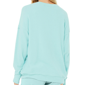 Nouveau Design Automne Hiver Plain Sweatshirts Lâche Mode Pull Surdimensionné Haute Qualité Femmes Ras Du Cou Sweatshirts Pour Femmes - Product Image 3