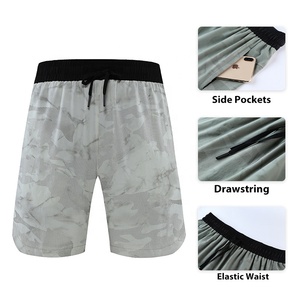 Pantalones cortos deportivos de camuflaje de servicio personalizado para hombre, pantalones ligeros, sueltos, transpirables, para entrenamiento, caminar, Fitness, pantalones cortos, envío DDP - Product Image 3