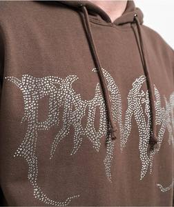 Sweat à capuche personnalisé poids lourd avec strass pour hommes Vêtements d'hiver de haute qualité avec logo personnalisable - Product Image 6