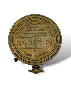 Mary Rose Sundial Compass Vintage Nautical <b>Office</b> <b>Decor</b> <b>Accessories</b> Elegant Decorative Instrument BRASS GLASS Multipurpose - Product Image 2