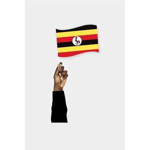 <b>Plastic</b> <b>Pocket</b> Flag of Uganda - Product Image 1