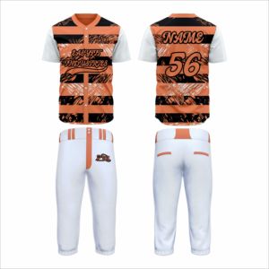 Último Diseño, Nuevo Estilo, Conjuntos de Uniformes de Béisbol 100% Poliéster, Calidad Premium, Color Sólido, Secado Rápido, Personalización Frontal para Venta en Línea - Product Image 4