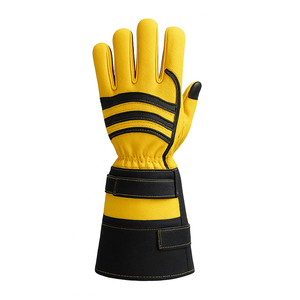 Gants de sécurité en cuir de meilleure qualité, prix de gros, résistance à la chaleur de qualité supérieure, service OEM, gants de sécurité - Product Image 2