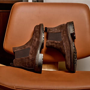 Chaussures décontractées légères avec semelle absorbant la transpiration et structure flexible, chaussures de tous les jours pour hommes, chaussures en cuir - Product Image 3