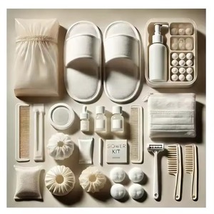 Kit d'articles de toilette de luxe pour hôtel dans une belle boîte, comprenant shampoing, revitalisant, gel douche et savon pour les spas et les centres de villégiature - Product Image 1