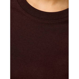 Camiseta Básica Lisa para Mujer, Manga Corta, Cuello Redondo, Corte Regular, Informal, para Uso Diario, Estilo Minimalista, Proveedor OEM - Product Image 5