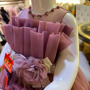 2024 nuevo vestido de fiesta de cumpleaños largo al por mayor para niñas, diseño en capas para la temporada de primavera, grupo de edad para niños - Product Image 5