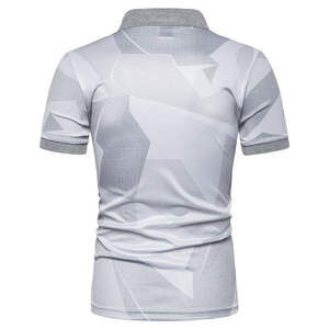 Camiseta elástica transpirable y cómoda de alta calidad para hombre, logotipo personalizable, sublimación de Color, Media manga de talla grande - Product Image 2