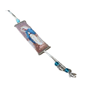 Decorative Seed Beads and Beaded Embroidery Car Hanging with logo Options New Design Full Customized Seed Bead Car Charm - Product Image 3