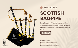 Cornemuse Obexa Highland Rosewood modèle OBP-0898 avec montures argentées durables, accessoires d'instruments de musique - Product Image 2