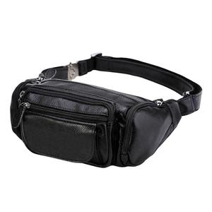 Grand sac banane en cuir personnalisé, sac à dos à bandoulière imperméable, sac à ceinture de hanche, sac de taille en maximisant l'usure - Product Image 1