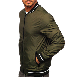 Chaqueta Bomber Casual de Satén para Hombre, Nueva Llegada, Alta Calidad, Duradera, Invierno, Bordado Frontal, Reversible, Secado Rápido, Precio al por Mayor - Product Image 5