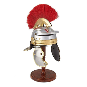 Estatua de casco de guerrero antiguo vintage Esparta griega Acero romano antiguo - Product Image 2