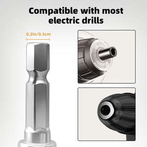 Limpiador Eléctrico de Desagües de 5m/196.85 pulgadas con Cabezal Integrado para Tuberías, Alcantarillas y Inodoros, con Patrón de Polvo - Product Image 5